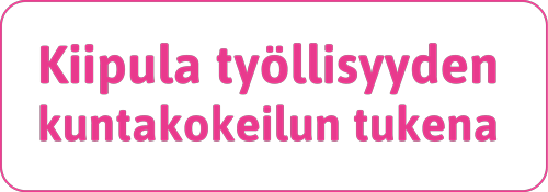 Kiipula työllisyyden kuntakokeilun tukena -logo.